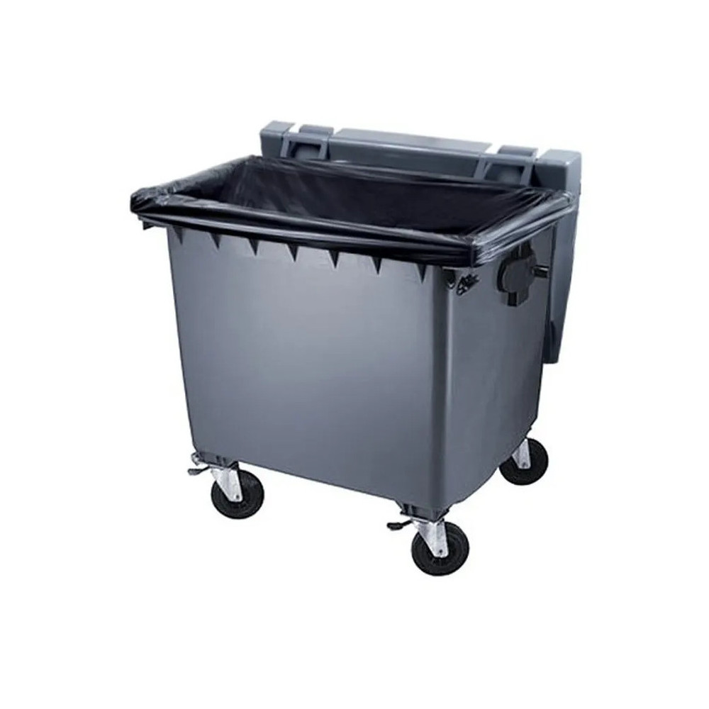 Housse pour conteneur - 750L - Noir - 50 sacs - 30µ