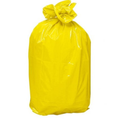 Sac poubelle - 130L - Jaune - 100 sacs - 40µ