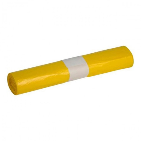 Sac poubelle - 110L - Jaune - 250 sacs - 40µ