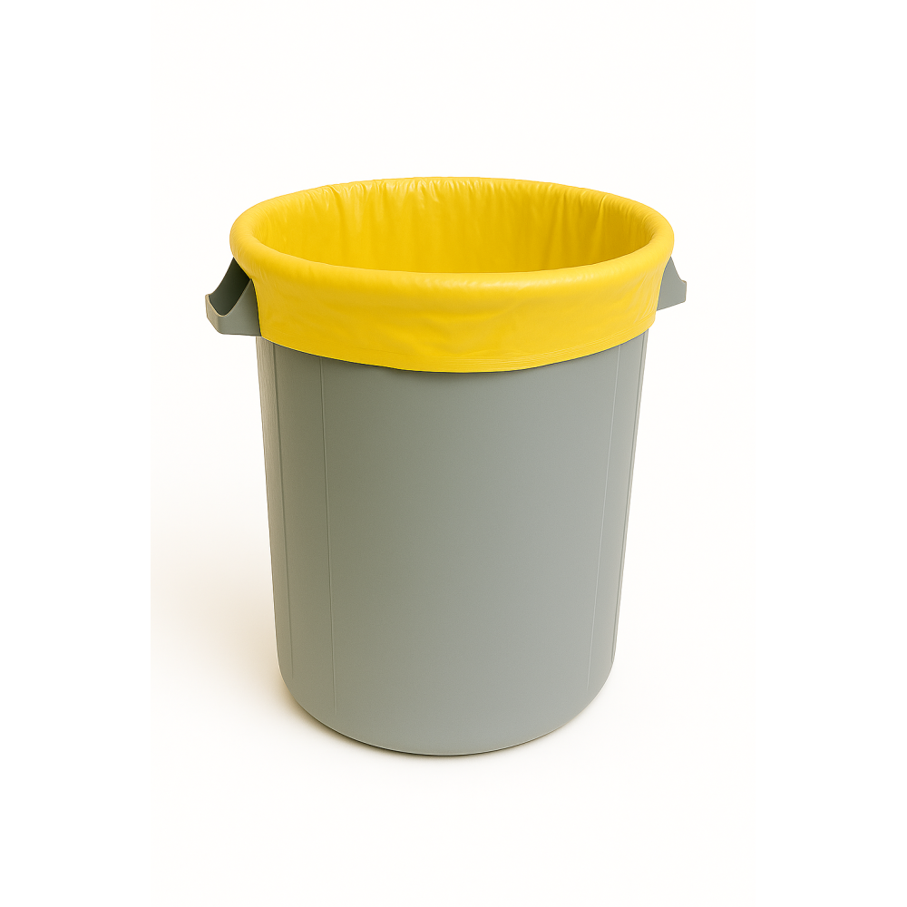 Sac poubelle - 110L - Jaune - 250 sacs - 40µ