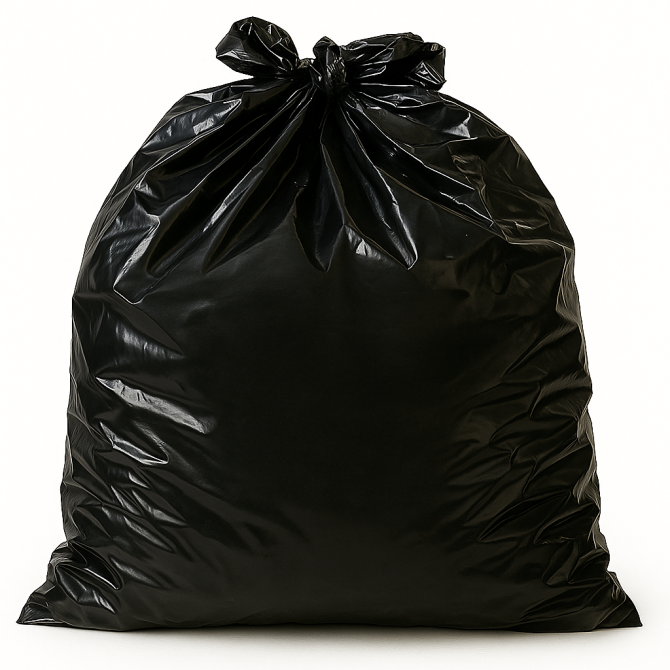 Sac poubelle - 110L - Noir - 200 sacs - 30µ
